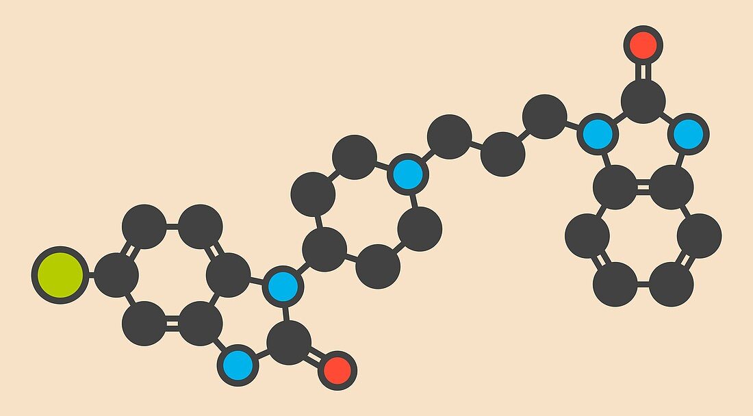 Domperidone nausea drug molecule