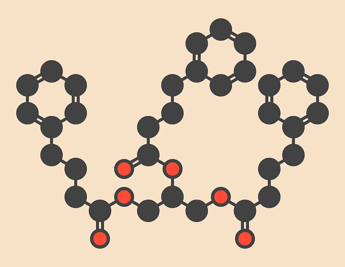 Glycerol phenylbutyrate drug molecule