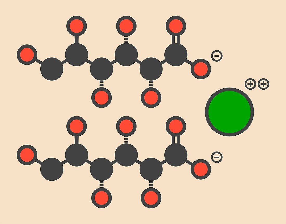 Calcium gluconate drug molecule