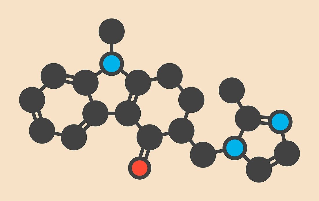 Ondansetron drug molecule