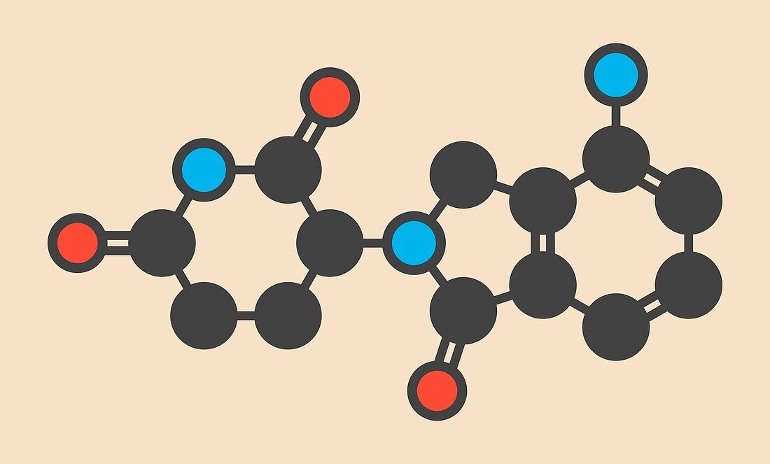 Lenalidomide drug molecule