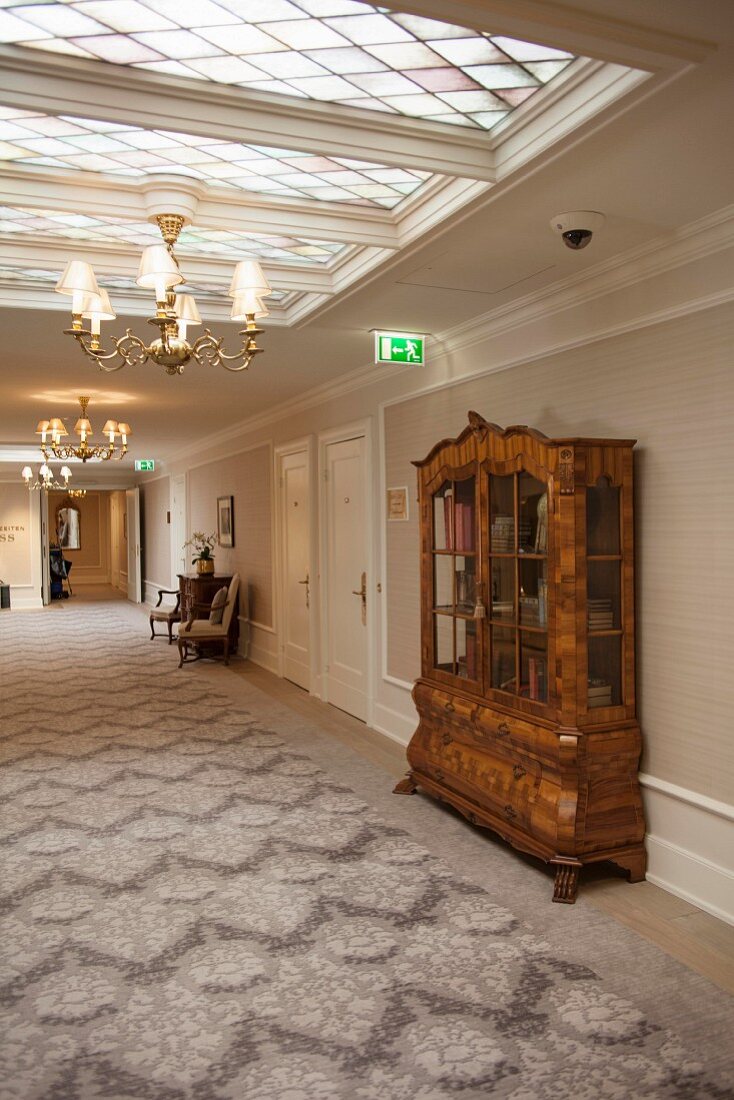 A corridor in the Four Seasons Hotel, Hamburg