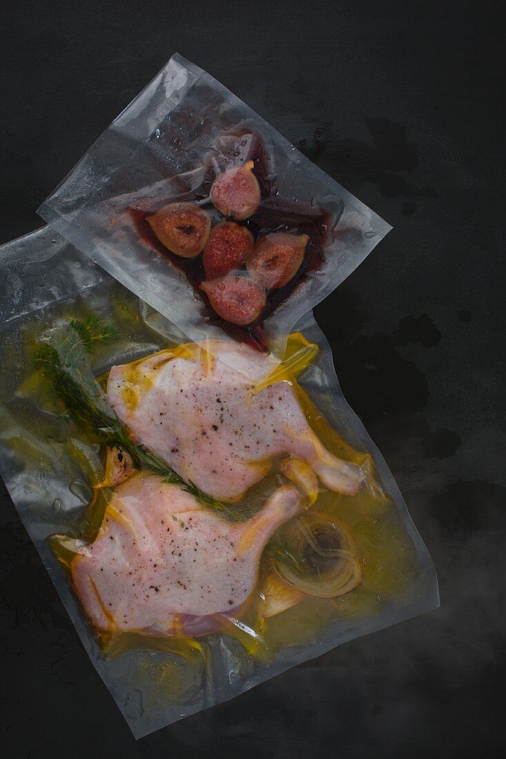 Sous Vide Hähnchenschenkel