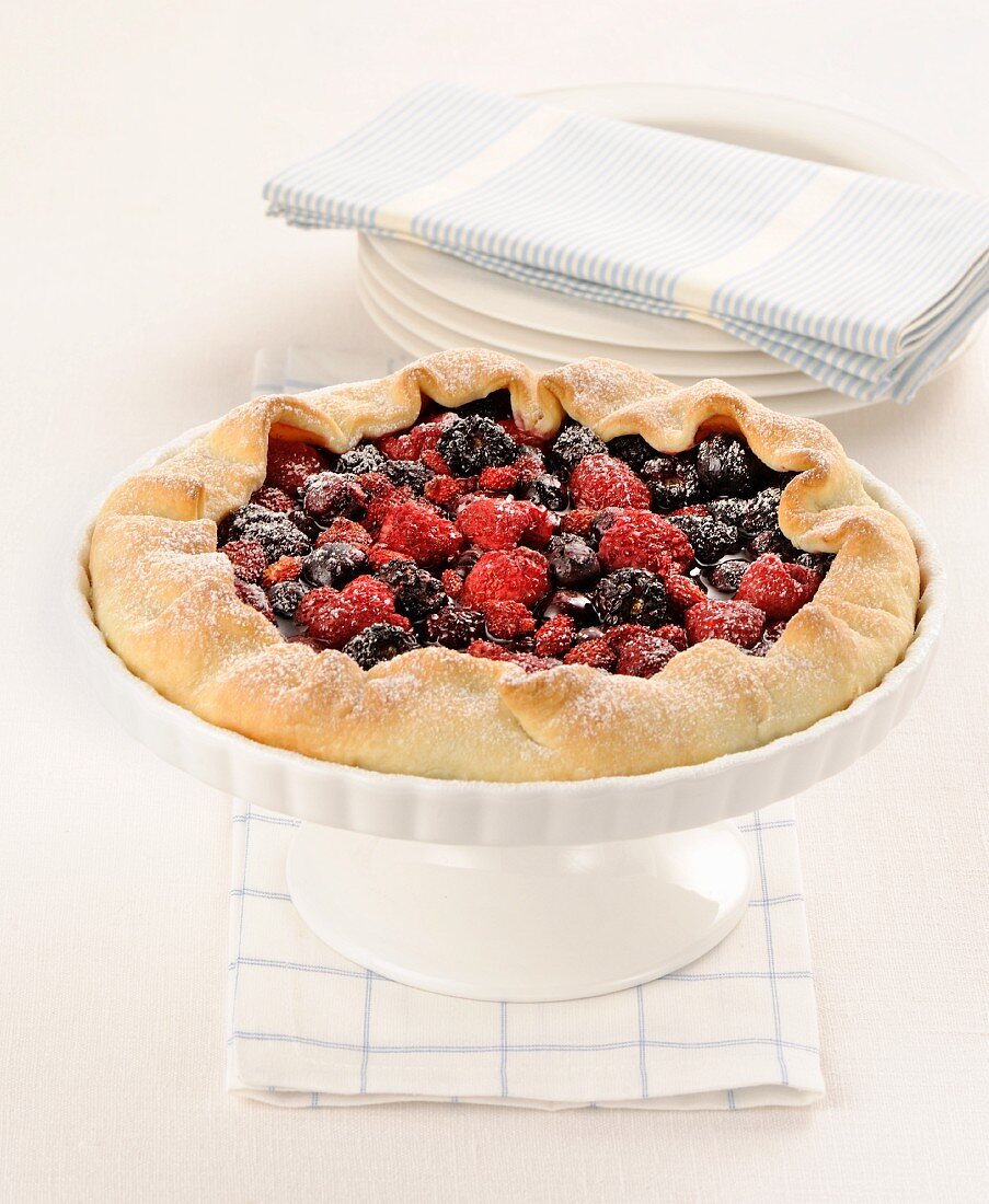 Crostatina mit Waldbeeren