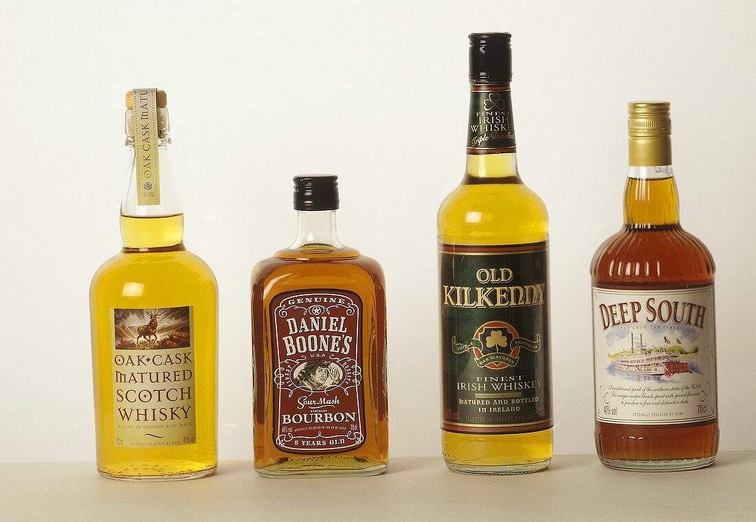 Whisk(e)y: Scotch, Bourbon, Irish und aus den US-Südstaaten