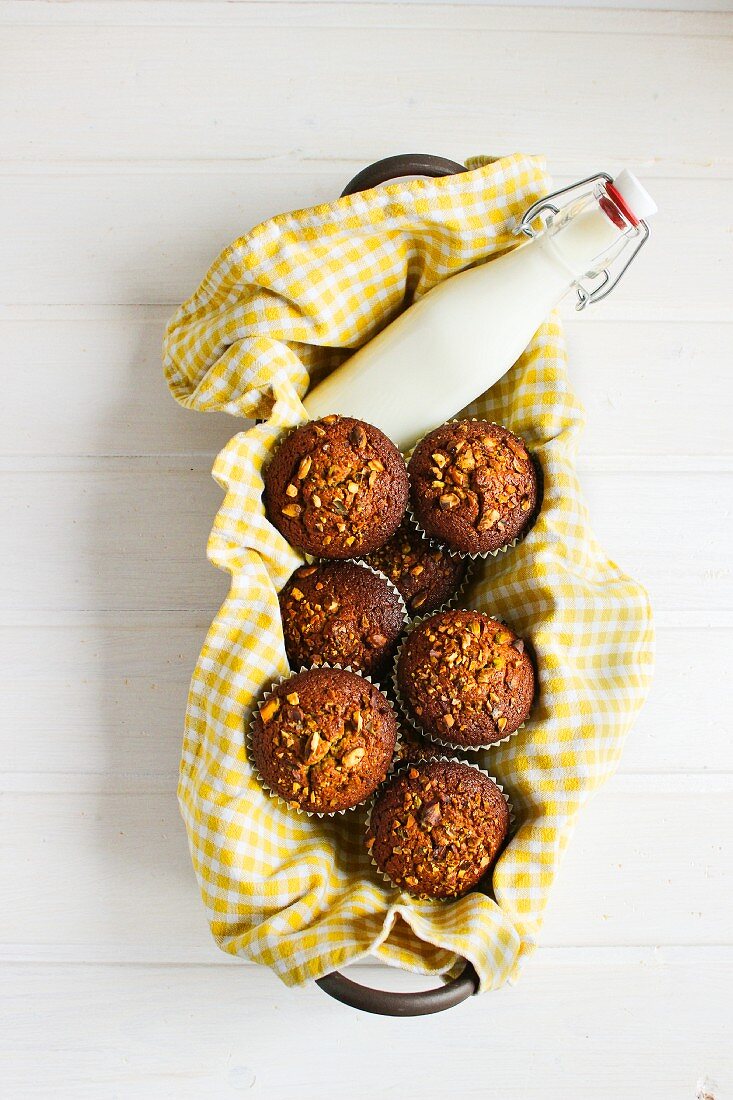 Muffins mit Pistazien