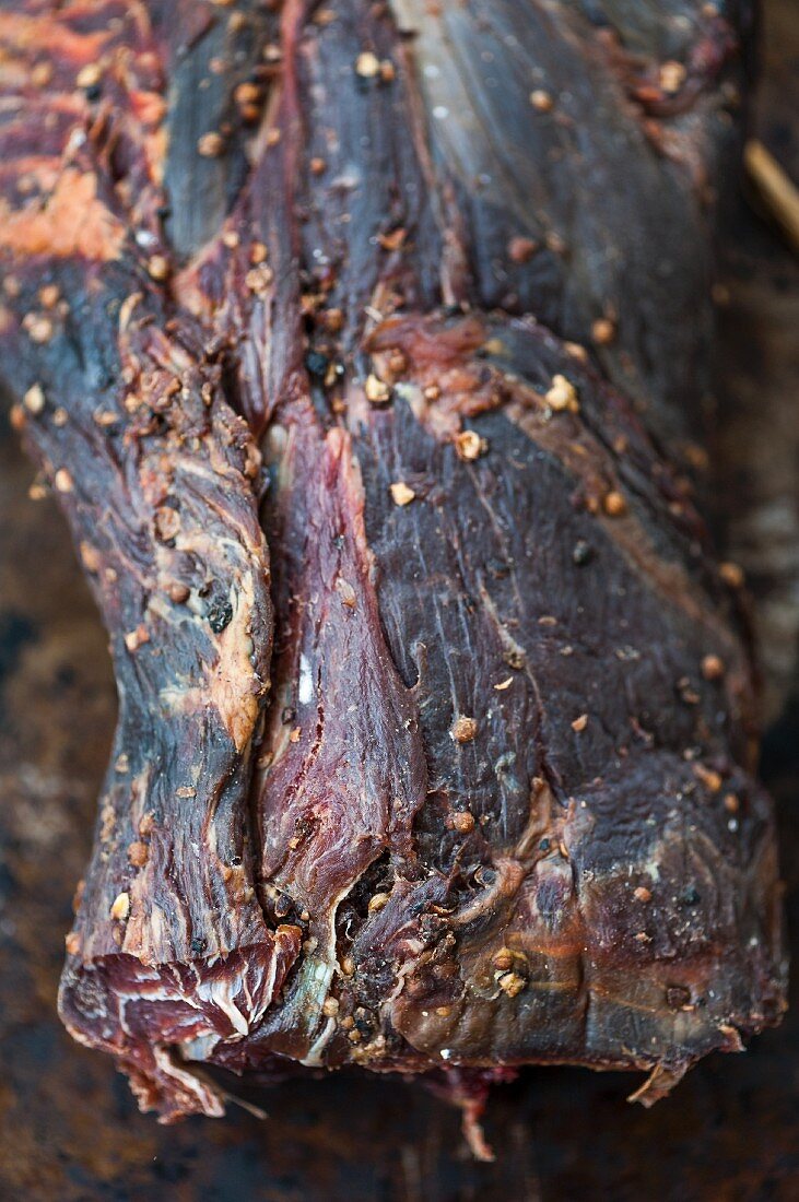 Dried beef (close up)