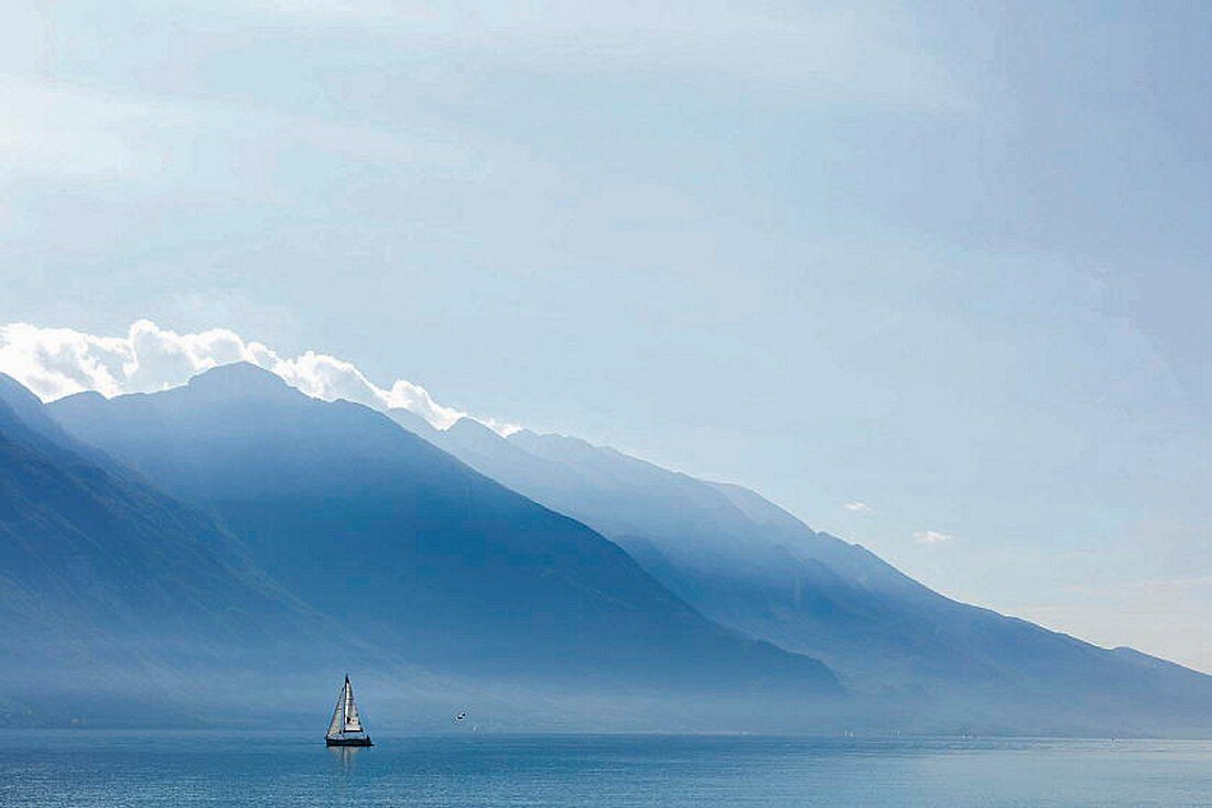 Lake Garda with Monte Baldo, Italy