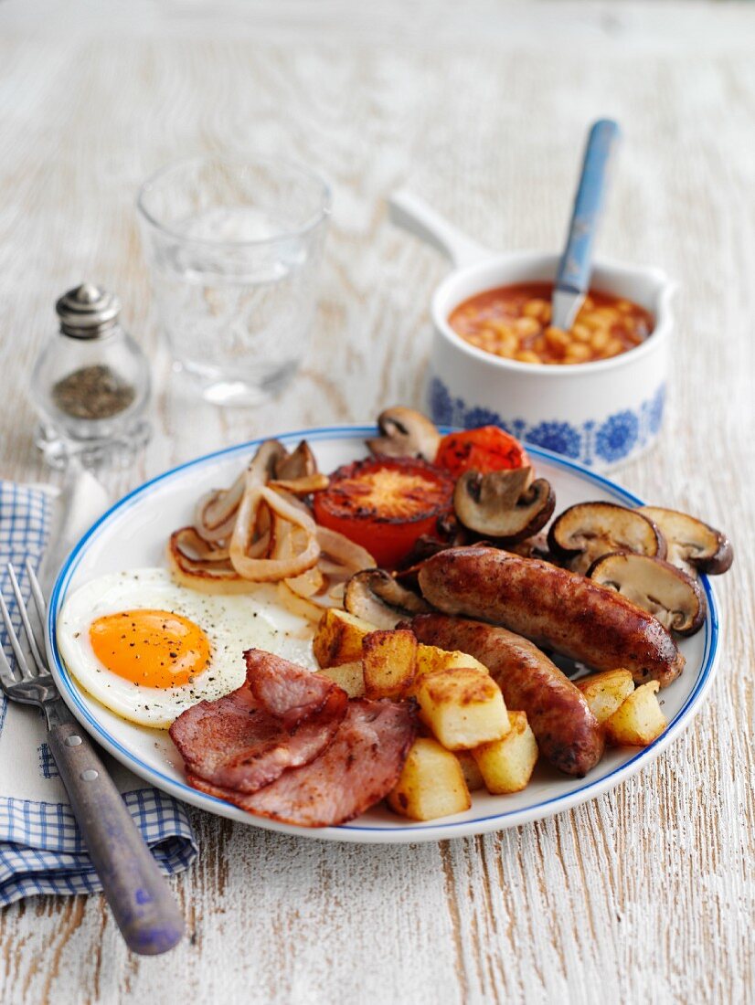 A classic English breakfast