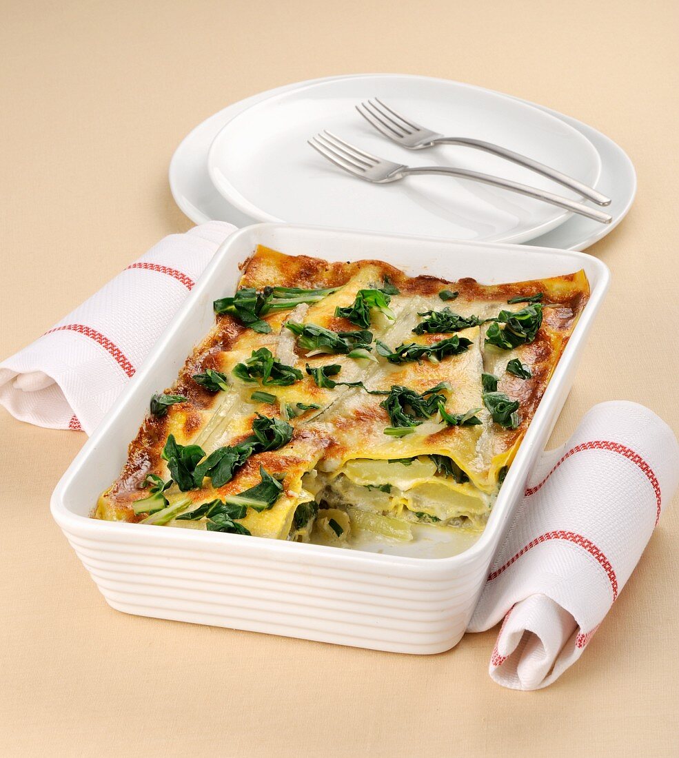 Lasagne with chard and Gorgonzola