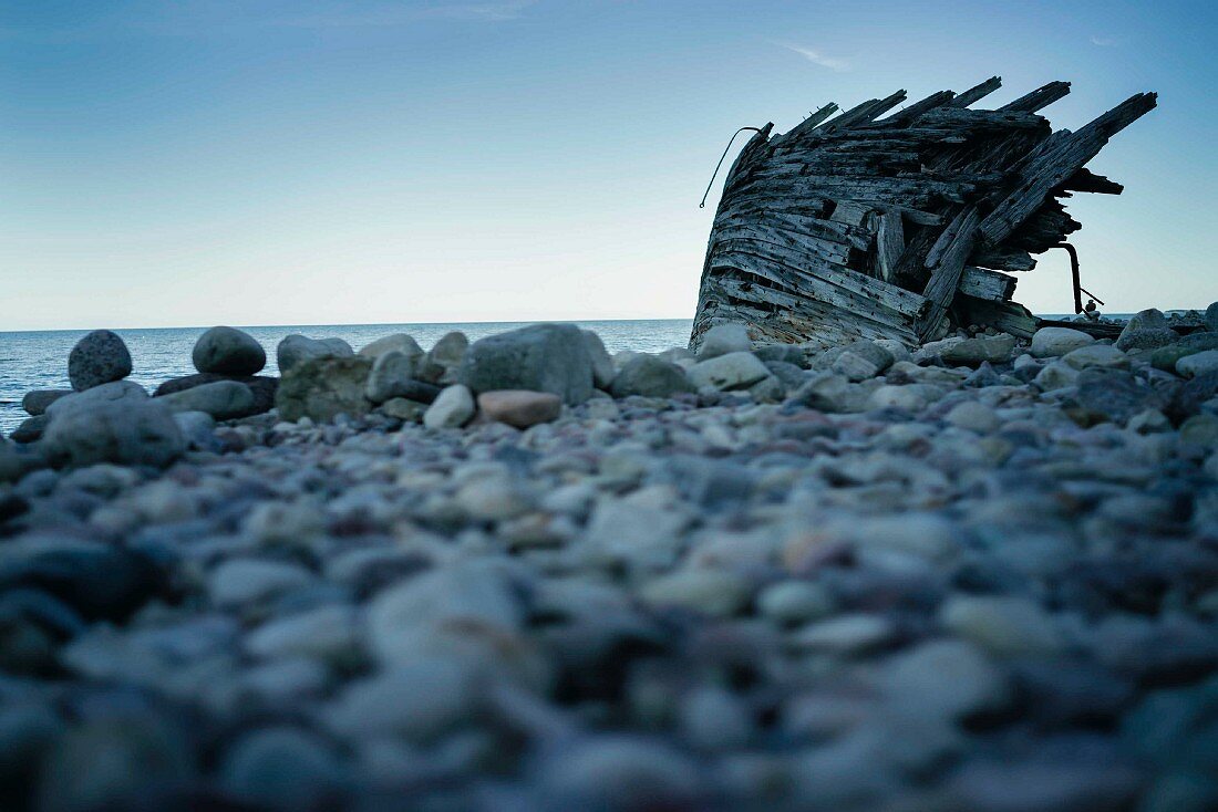 The Swiks shipwreck in Trollskogen, Sweden