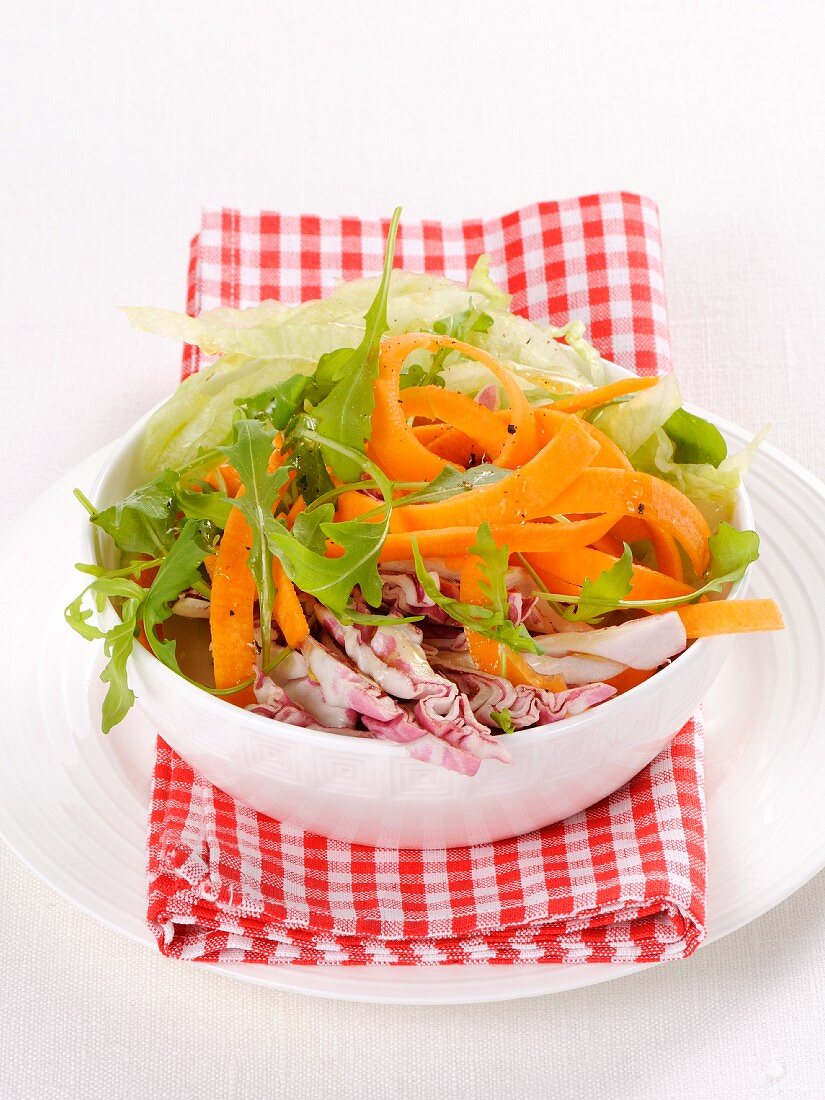 A crunchy vegetable salad