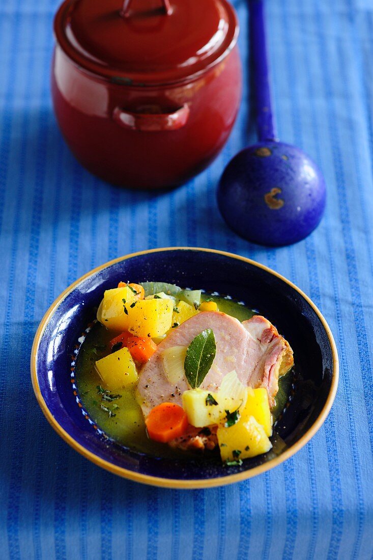 Turnip stew with gammon