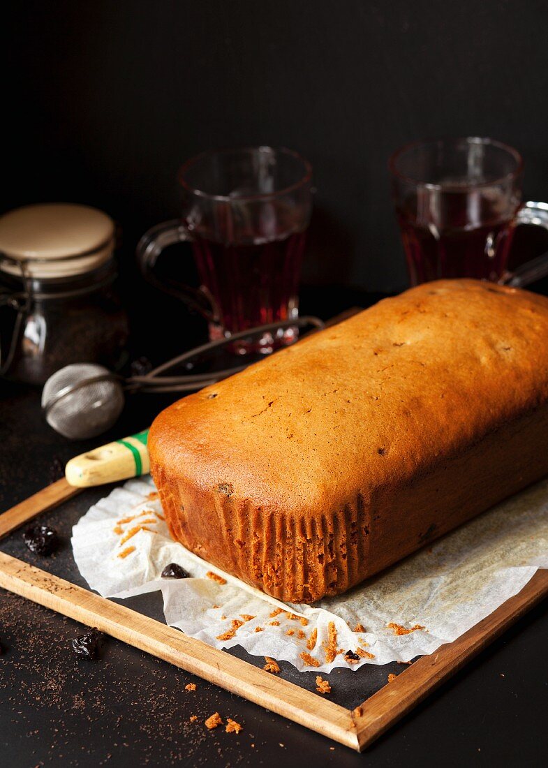 Cherry, cinnamon and ceylon tea loaf