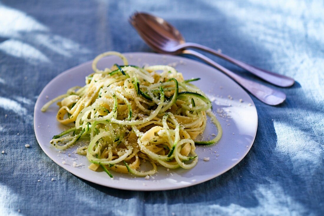 Tagliatelle with courgettes