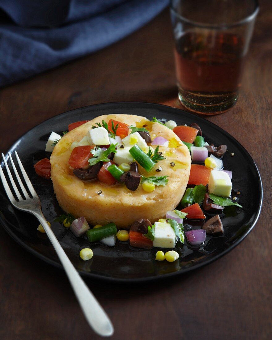 Kartoffelkuchen mit Gemüse