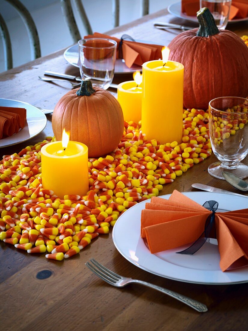 Halloween dining table