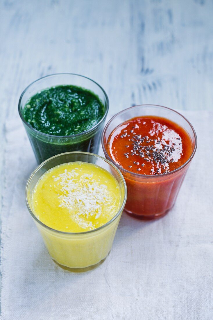 Three smoothies