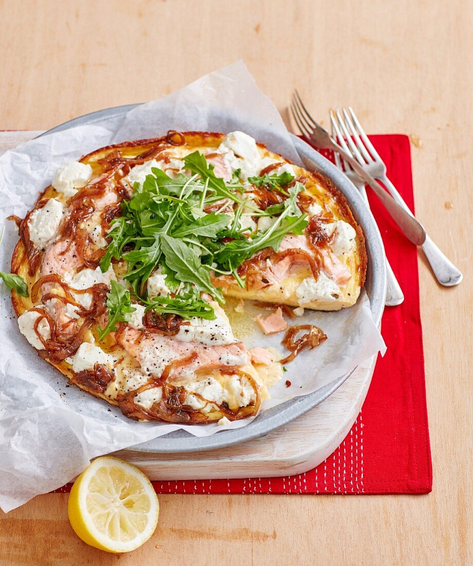 Onion and Goat's Cheese Frittata