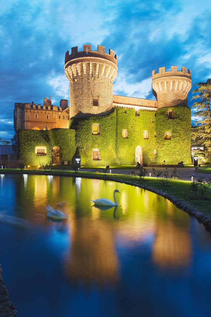 The Casillo de Perelada castle (in Girona, Spain)