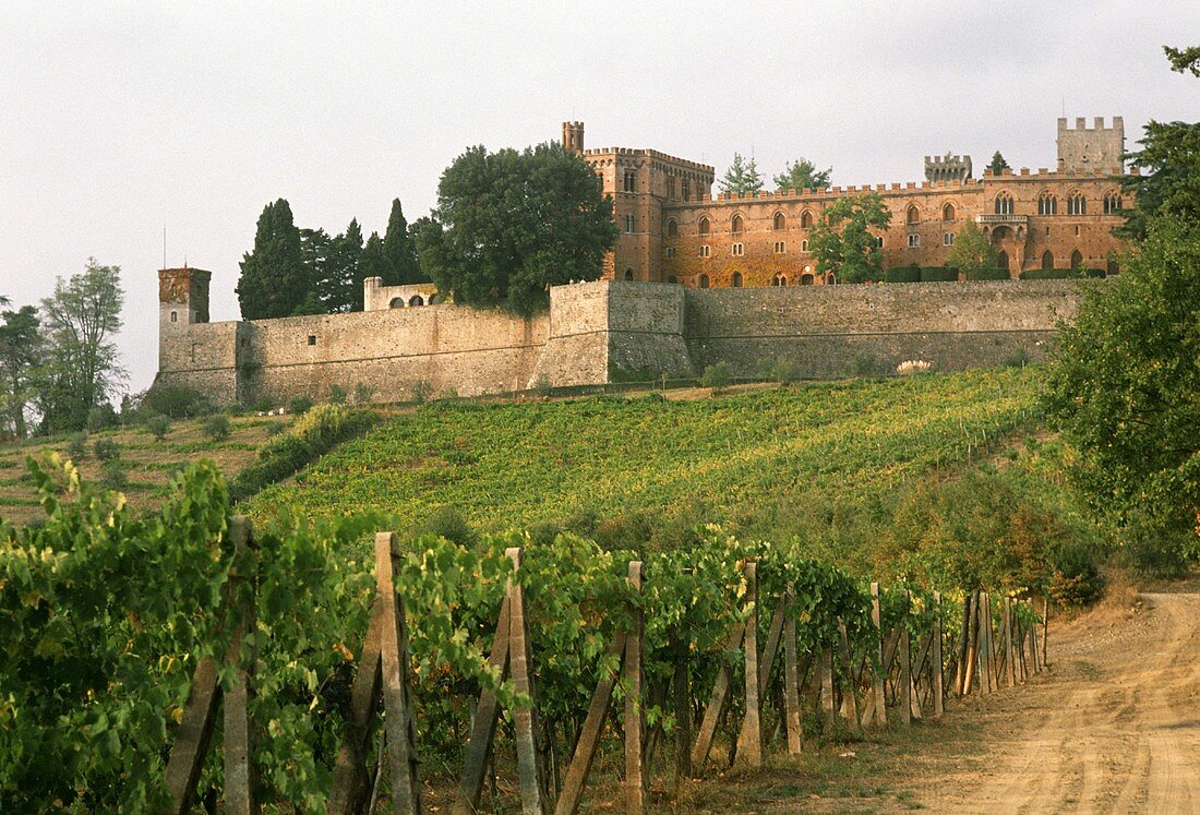 Ursprung des Chianti-Rezeptes: Castello di Brolio, Toskana