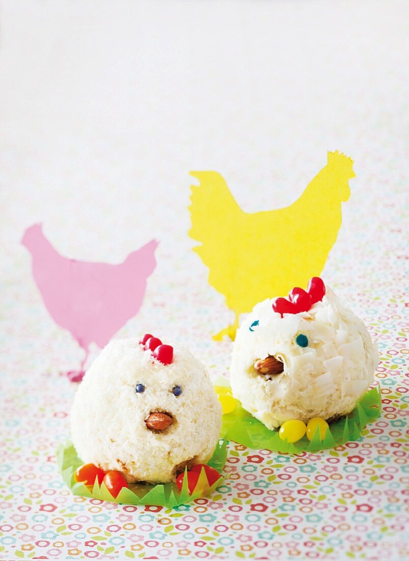 Easter chick cupcakes