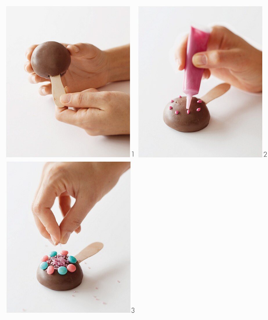How to prepare chocolate & marshmallow cake pops