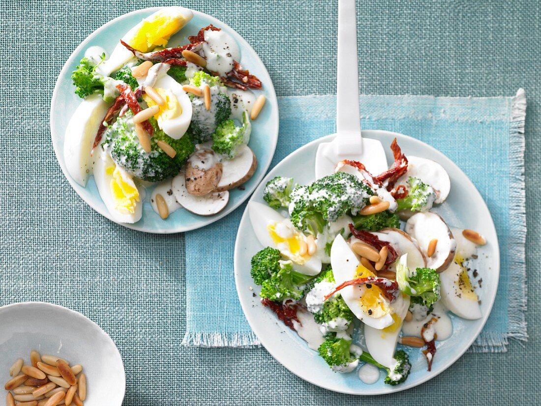 Egg and broccoli salad
