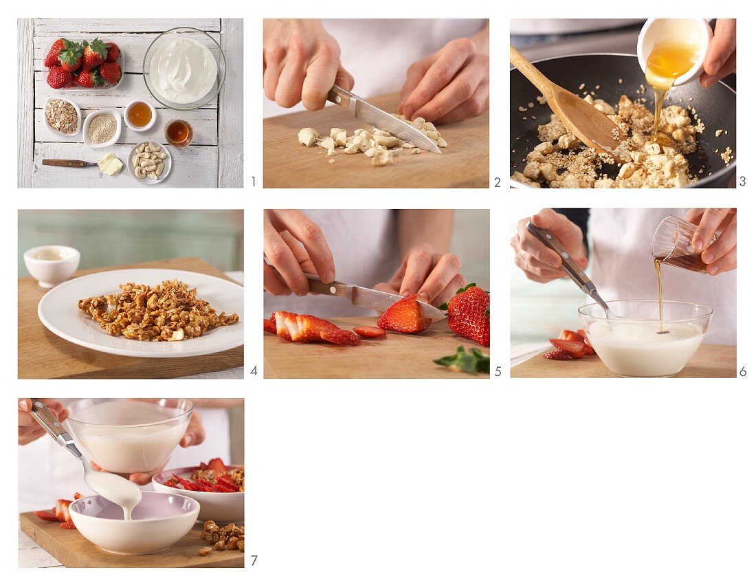 How to prepare crunchy cashew nut & spelt wheat cereal