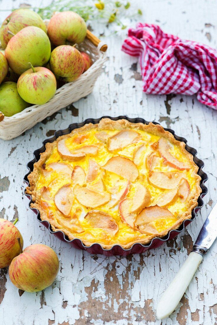 Applepie mit Puddingcreme-Füllung