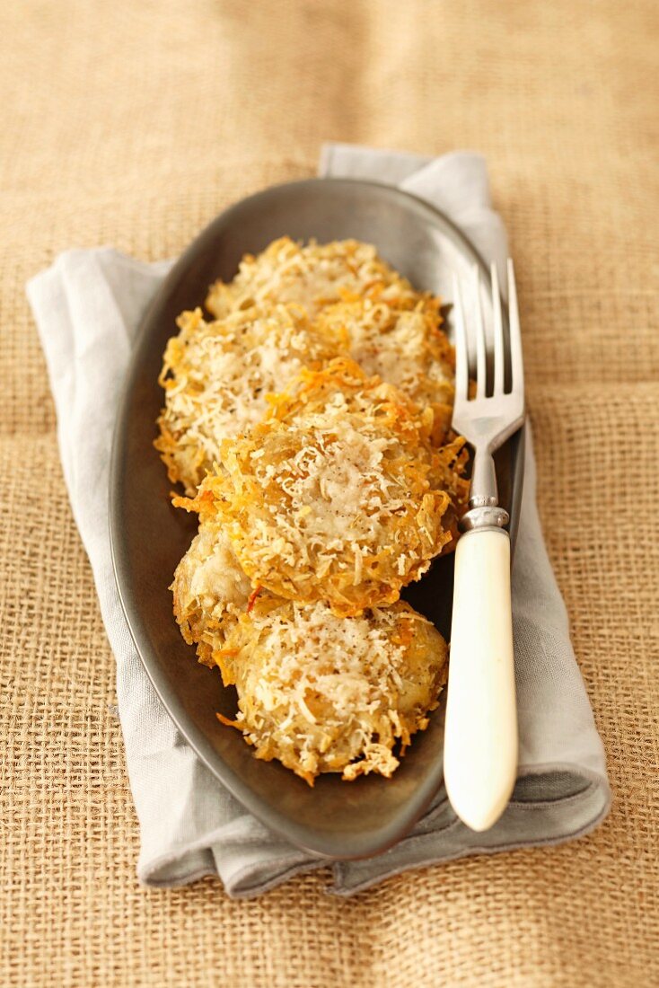Potato fritters with Parmesan