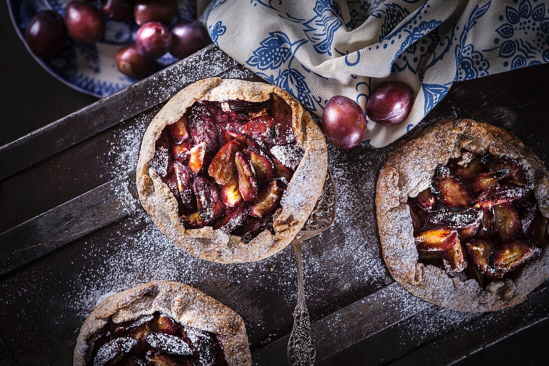 Plum galettes