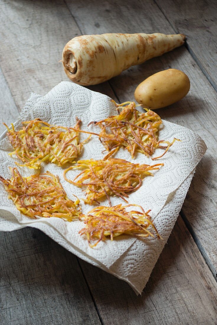 Parsnip & potato nests