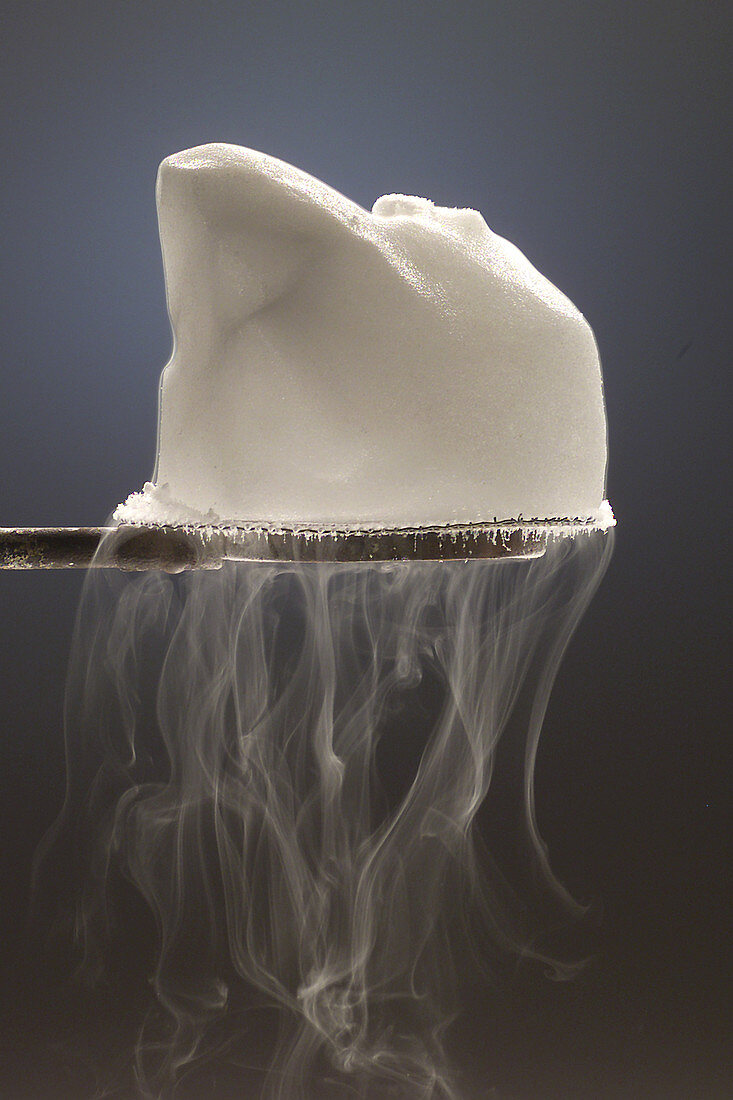 Dry Ice Subliming