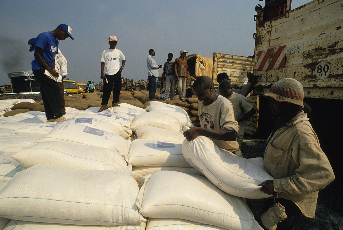 Corn Meal for Rwandan Refugees