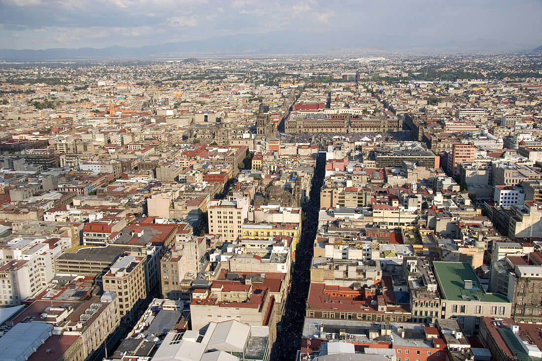 Aerial View of Mexico City,Mexico