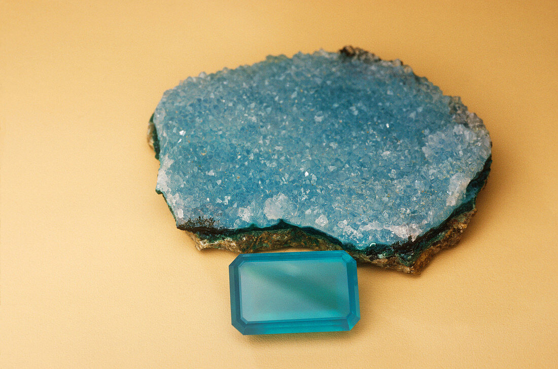 Chrysocolla (Rough and Faceted)