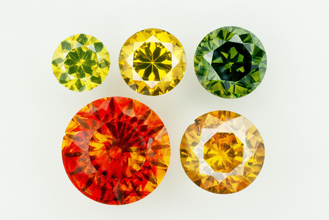 Sphalerite Cut Gemstones