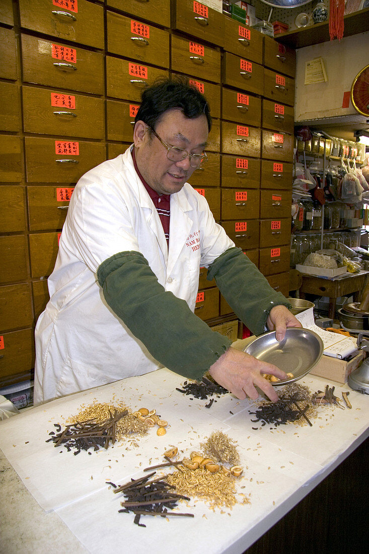 Herbalist in Chicago's Chinatown