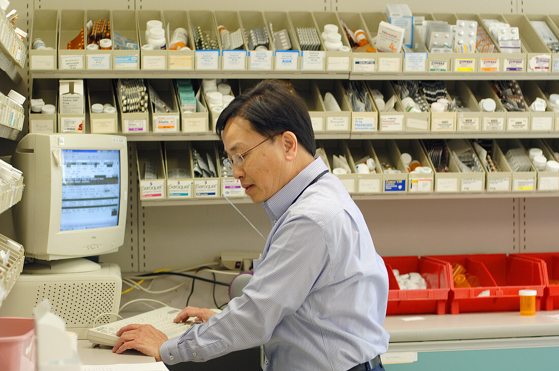 Pharmacist Filling Prescriptions