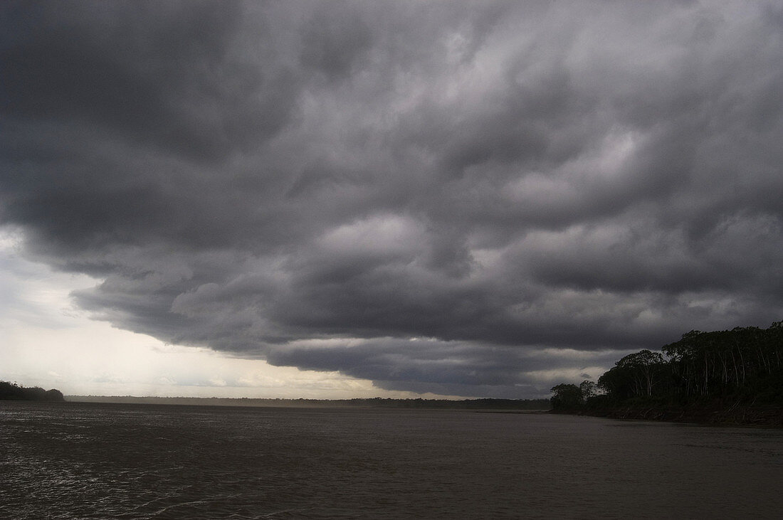'Storm on Amazon River outside of Iquitos,Peru'