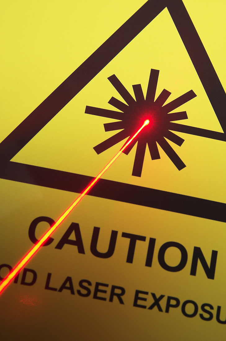 Laser Danger Warning Sign