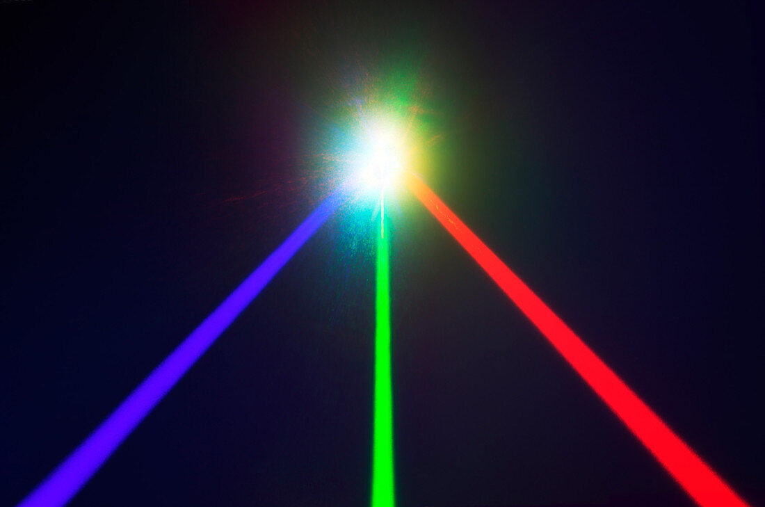 'Red,Green and Blue Lasers'