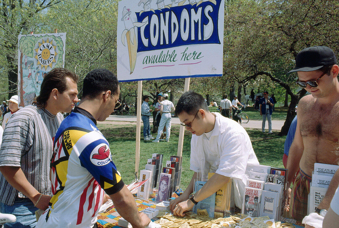 Distributing Condoms
