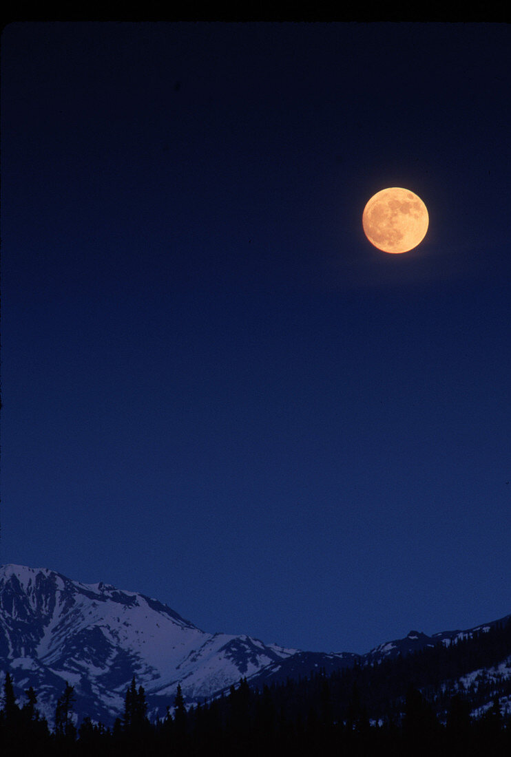 Moon over Alaska