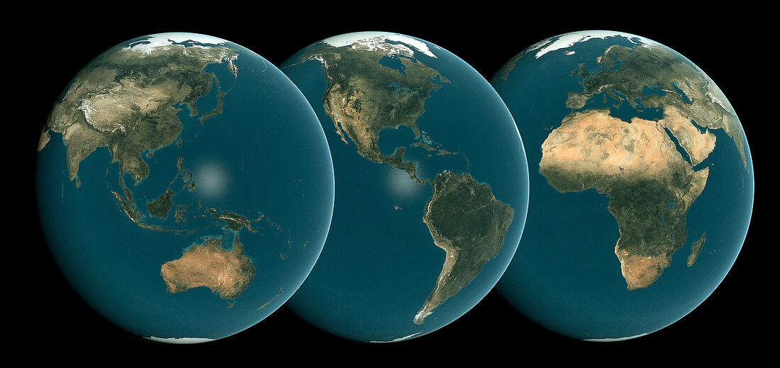 Three Globe View