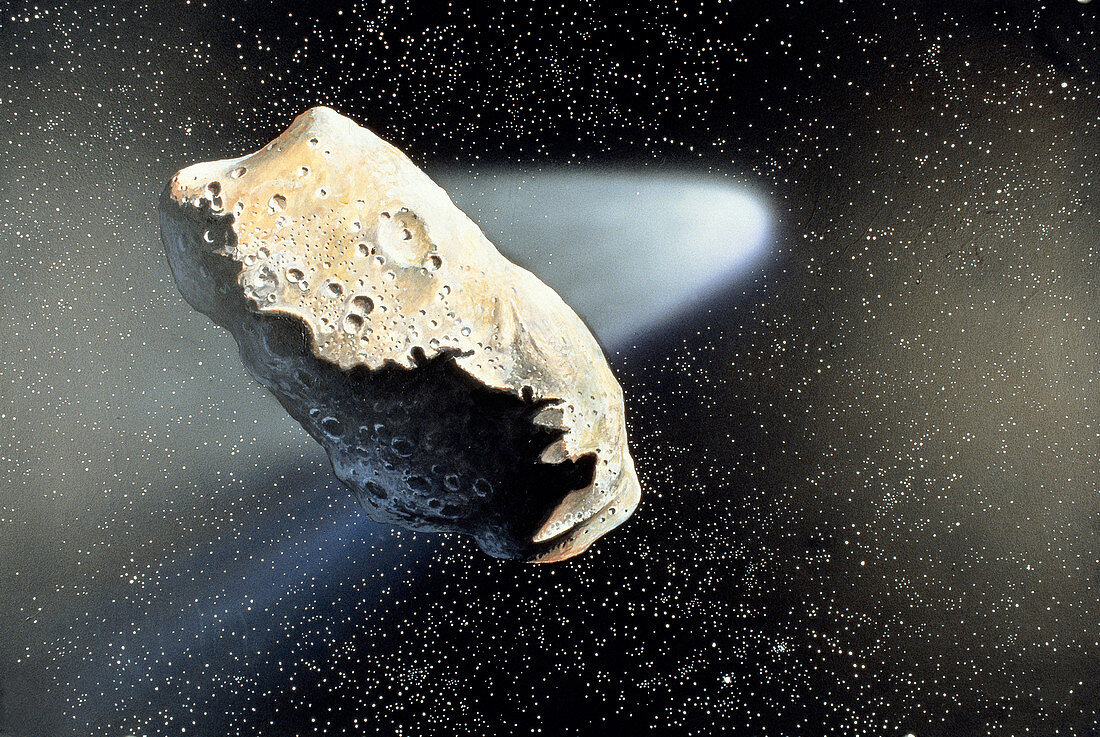 Asteroid Ida and Comet Hale-Bopp