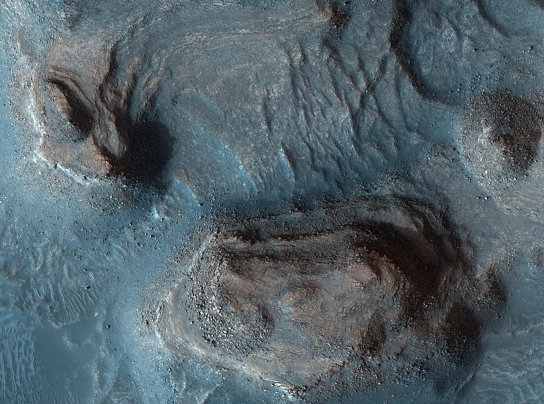 'Rocky Mesas of Nilosyrtis Mensae,Mars'