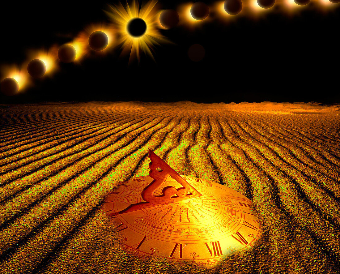 Exclipse Over Desert