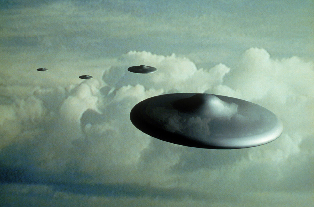 Computer Illustration of UFO's